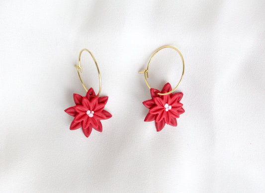 Red Poinsettia Dangles